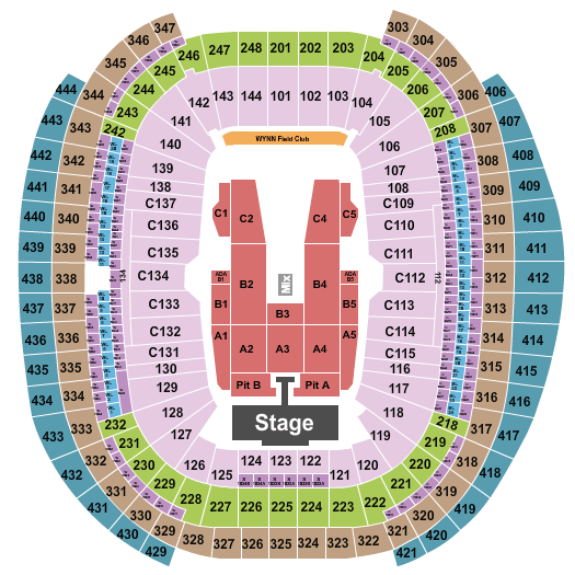 Allegiant Stadium Jason Aldean Seating Chart